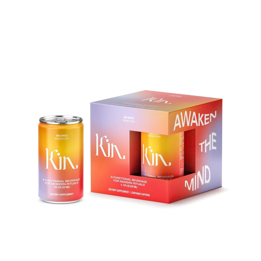 Kin Euphorics kin spritz: rising flow — functional beverage: 4 PACK ...