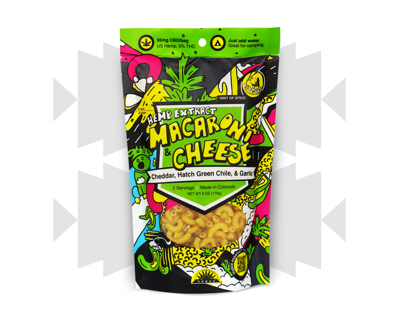 FISHSKI PROVISIONS Hemp Extract, Hatch Green Chile, Garlic, Cheddar Macaroni and Cheese