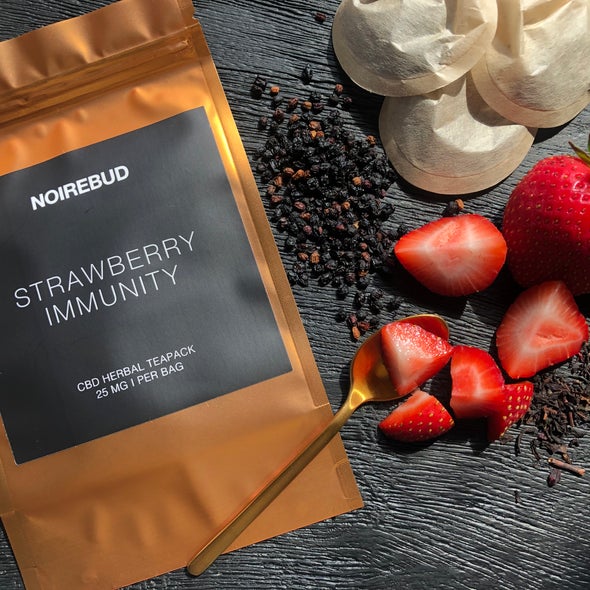 NOIREBUD Strawberry Elderberry CBD INFUSED TEA