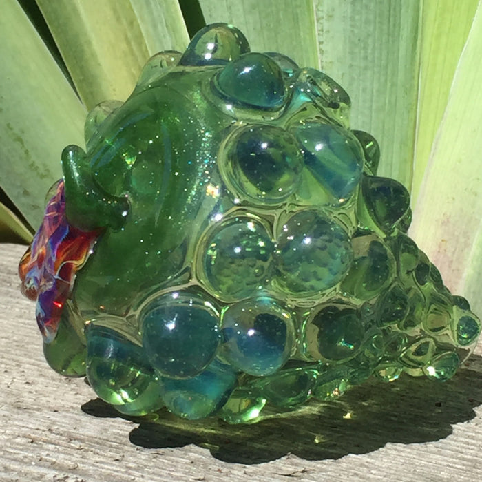 HUMBLE PRIDE GLASS Green Grapes Sparkle Glass Pipe