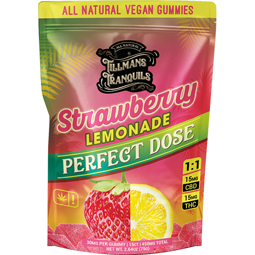 Tillman's Tranquils CBD Gummies Strawberry Lemonade 1:1