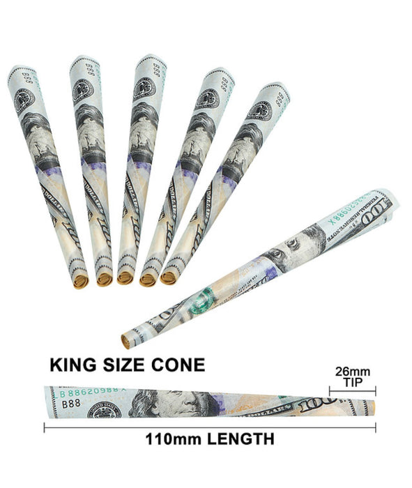 Ornate Ocean Pre Rolled Cones 50 Pack (DOLLAR BILLS)