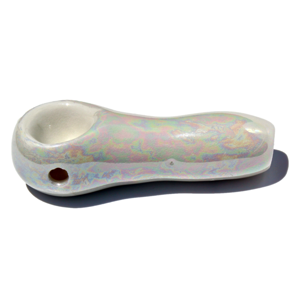 Ceramic Smokeware Iridescent Ceramic Spoon Pipe