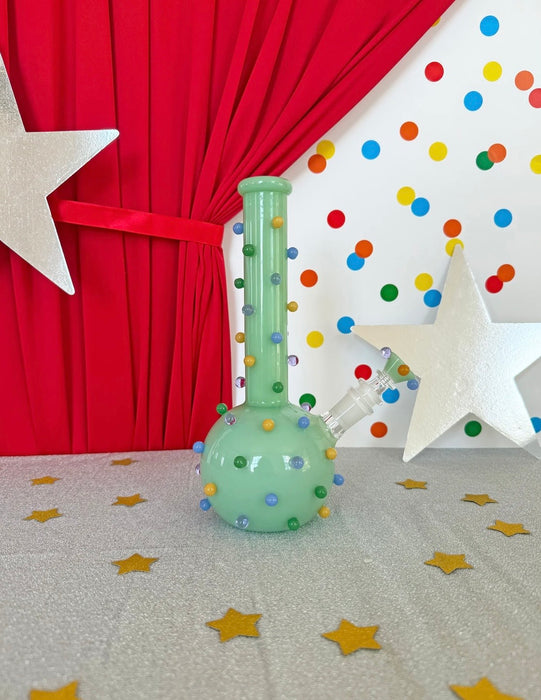 BURNING LOVE CIRCUS DOTS BONG - JADE