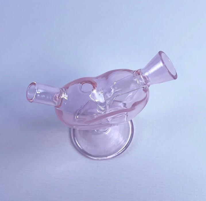 BURNING LOVE Mini Heart Bubbler- PINK