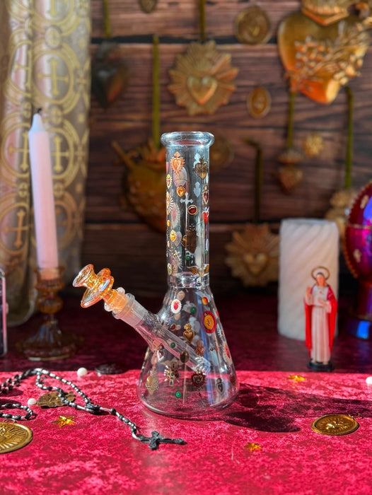 BURNING LOVE SACRED HEART BEAKER BONG