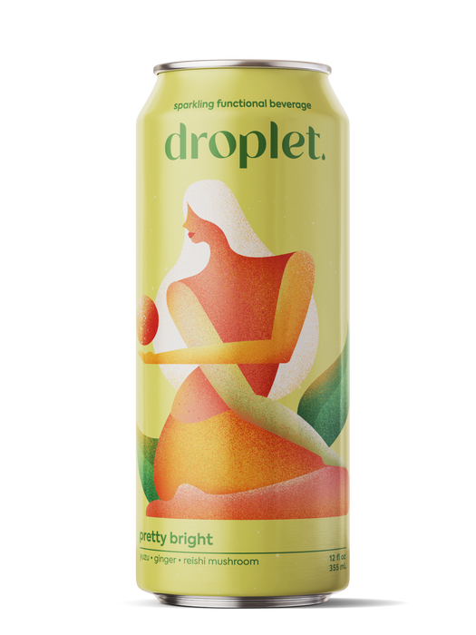 DROPLET Pretty Bright - Yuzu Ginger Reishi - Sparkling Beverage