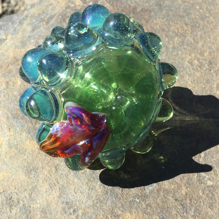 HUMBLE PRIDE GLASS Green Grapes Sparkle Glass Pipe