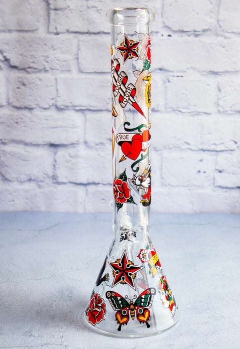 Canna Style 16” TATTOO BEAKER BONG