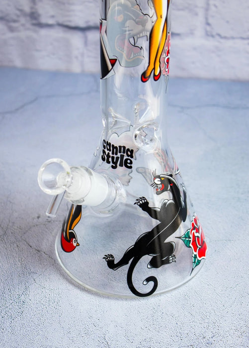 Canna Style 16” TATTOO BEAKER BONG