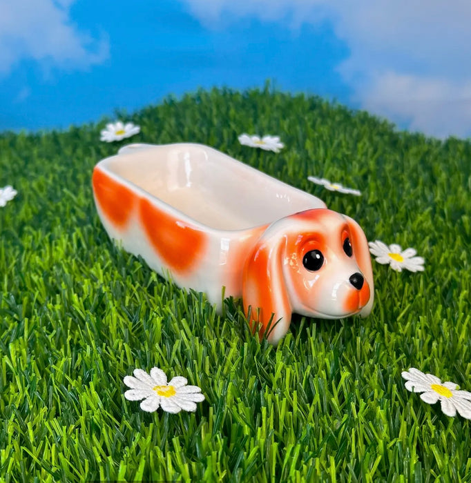 BURNING LOVE Dachshund Ash Tray