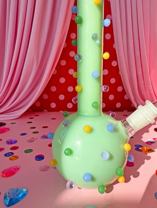 BURNING LOVE CIRCUS DOTS BONG - JADE