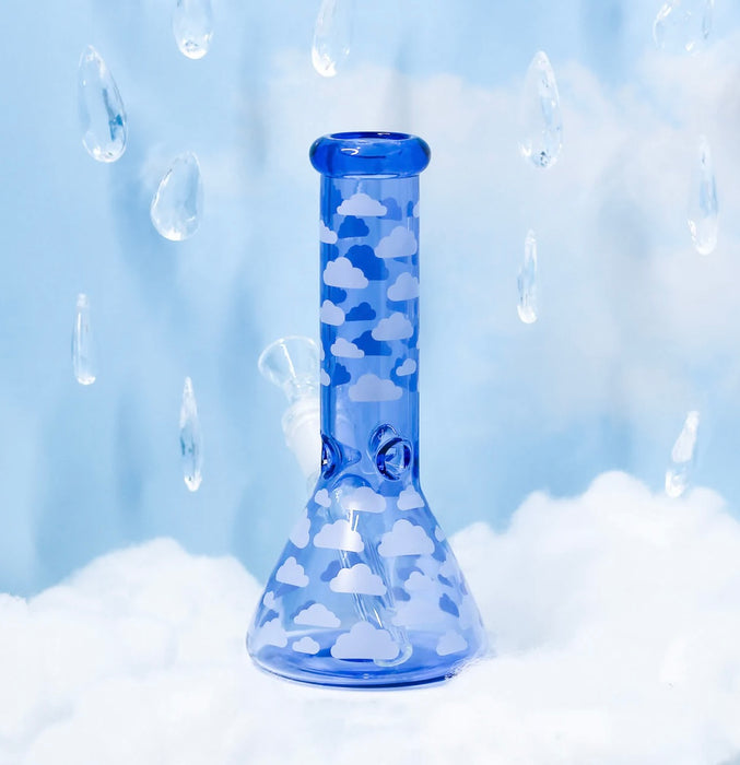Burning Love Blue Cloud Bong