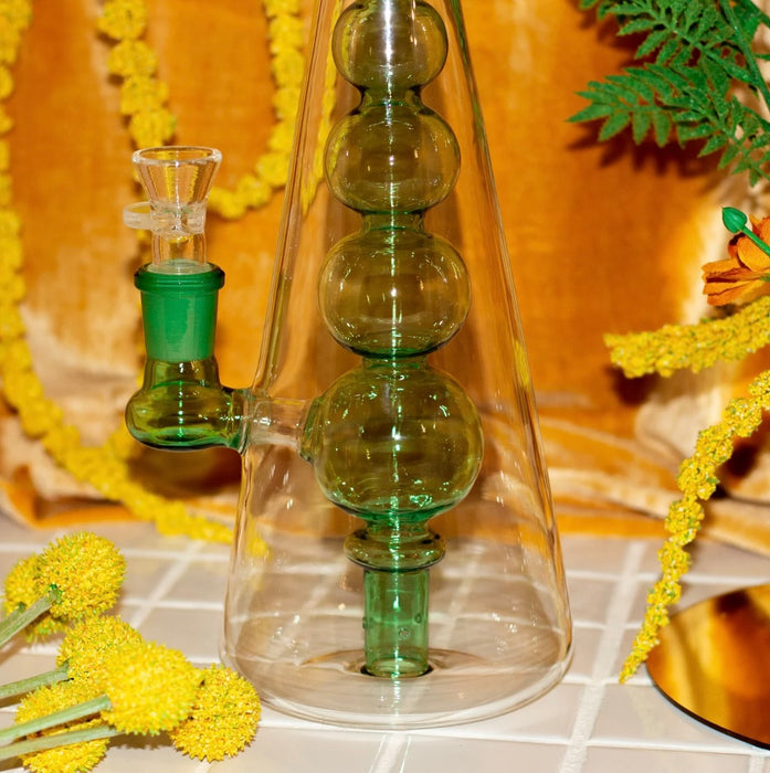 BURNING LOVE Bubble Vase Water Pipe- Green