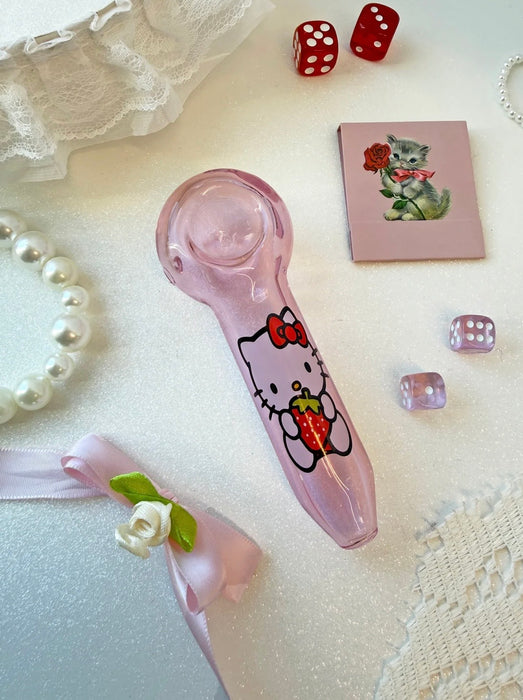 BURNING LOVE STRAWBERRY KITTY PIPE