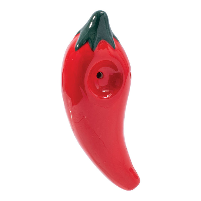 Wacky Bowlz Chili Pepper Ceramic Pipe | 4"