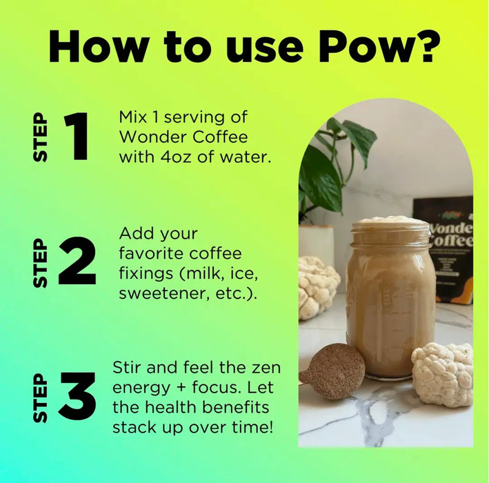 POW Wonder Coffee with collagen protein