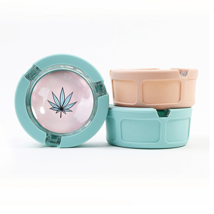 Ugly House Silicone & Glass Ashtray | Grind On Me | 3"