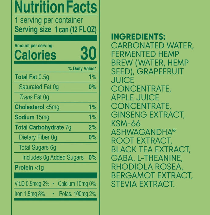 Mind Garden Adaptogen Grapefruit Bergamot Drink