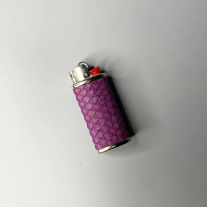 Haus of Topper Objects Purple python mini lighter case