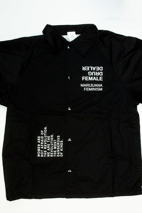 BWFW BLACK PRINTED Coach's Jacket - MEDIUM