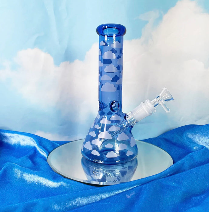Burning Love Blue Cloud Bong