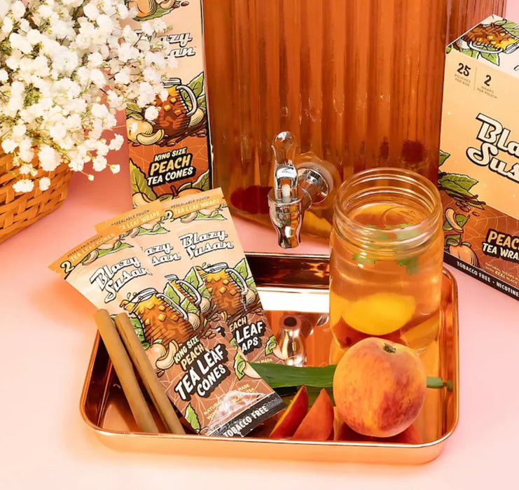 Blazy Susan Tea Leaf Wraps | 2pc | PEACH