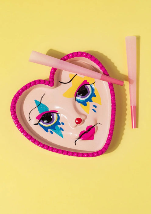 CANNA STYLE CLOWN GIRL ASHTRAY / INCENSE HOLDER