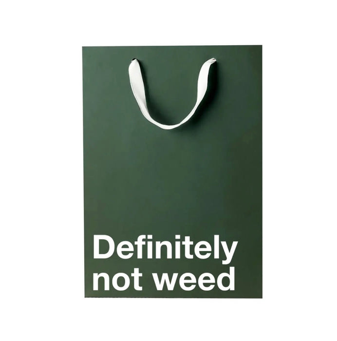 MilkToast Brands "Definitely Not Weed" Funny Stoner Gift Bag