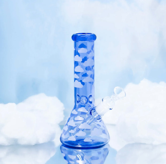 Burning Love Blue Cloud Bong
