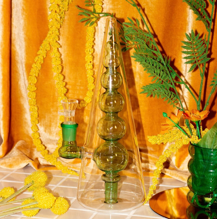 BURNING LOVE Bubble Vase Water Pipe- Green