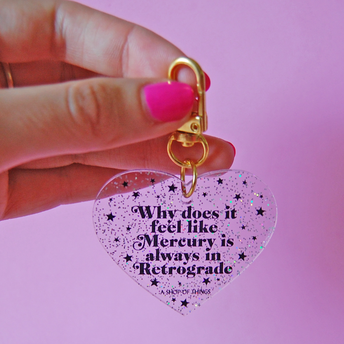 A Shop of Things Mercury in Retrograde Keychain
