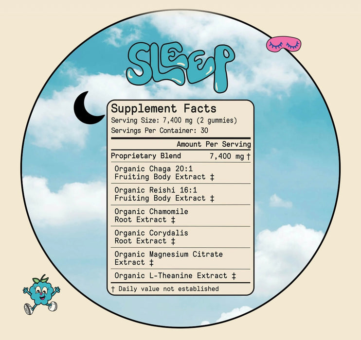 SUPERMUSH Daily Sleep Gummies