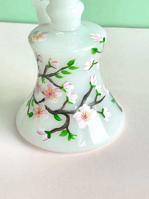 bonsai tree dab rig Canna Style HANDPAINTED CHERRY BLOSSOM DAB RIG — Happy Buds Brooklyn
