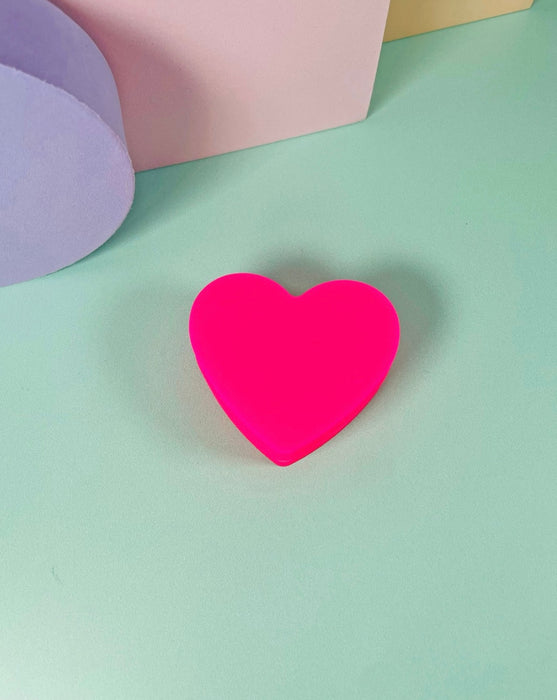 BURNING LOVE Heart Silicone Container - PINK