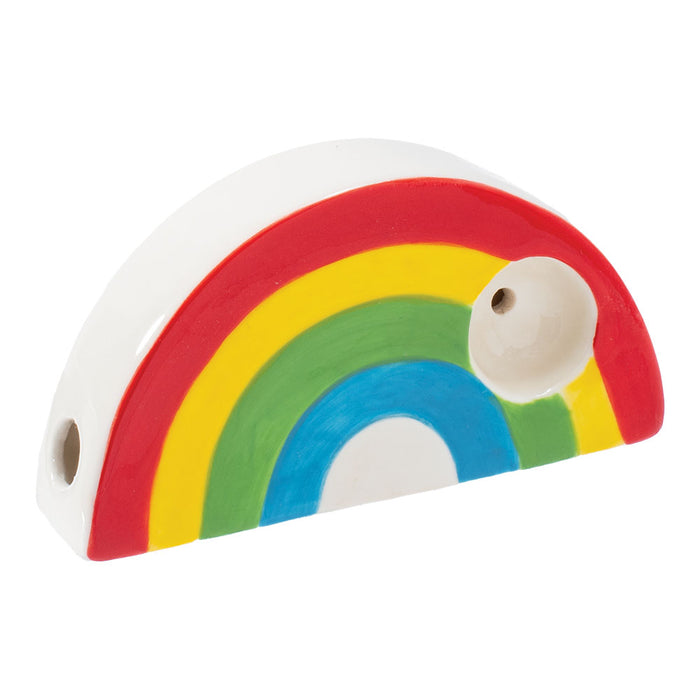Wacky Bowlz Rainbow Ceramic Pipe | 3.5"