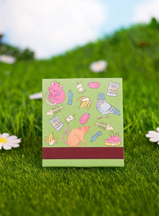 BURNING LOVE Trash Matchbook