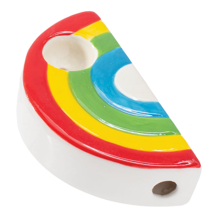 Wacky Bowlz Rainbow Ceramic Pipe | 3.5"