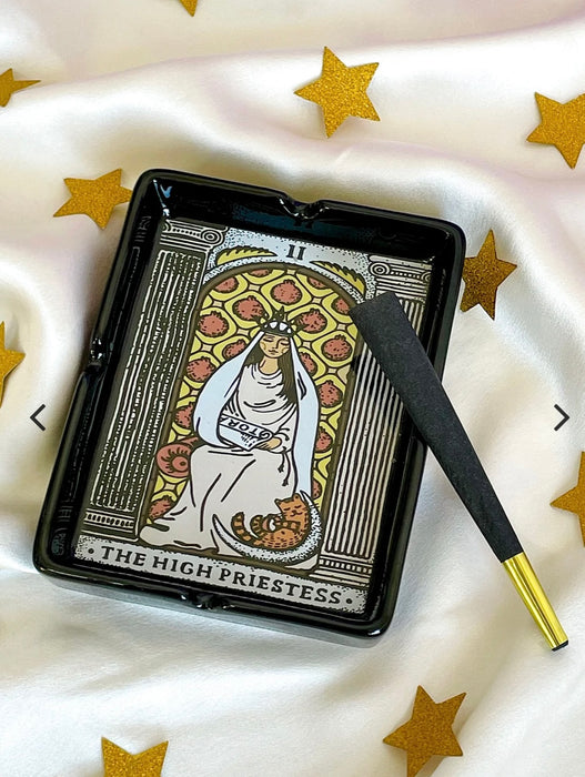 CANNA STYLE HIGH PRIESTESS TAROT ASHTRAY