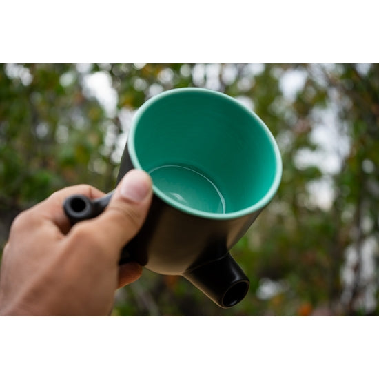 Wake and Bake Mug Coffee Smoking Mug - Ceramic Pipe Mug SEAFOAM