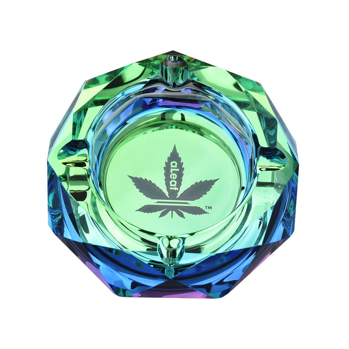 aLeaf Diamond Ashtray | 3.75" GREEN