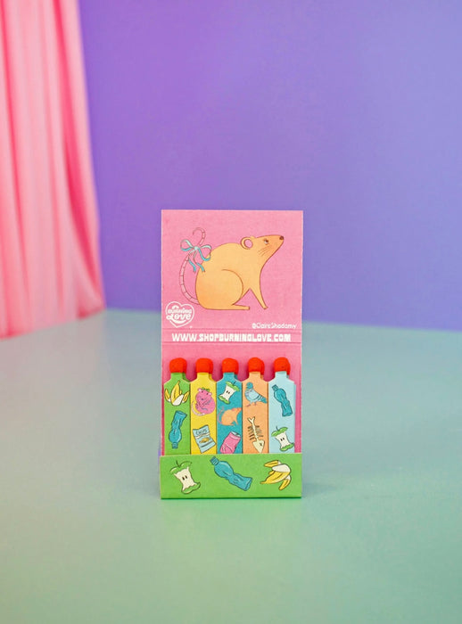 BURNING LOVE Trash Matchbook
