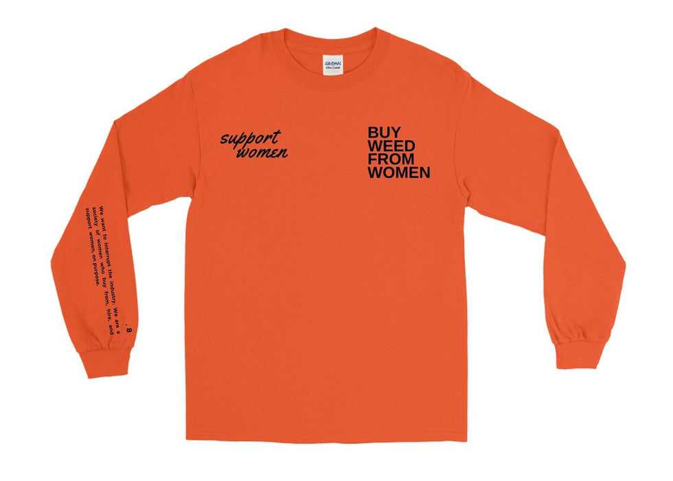 BWFW Orange "BWFW SuppWMN" Long-Sleeve - LARGE