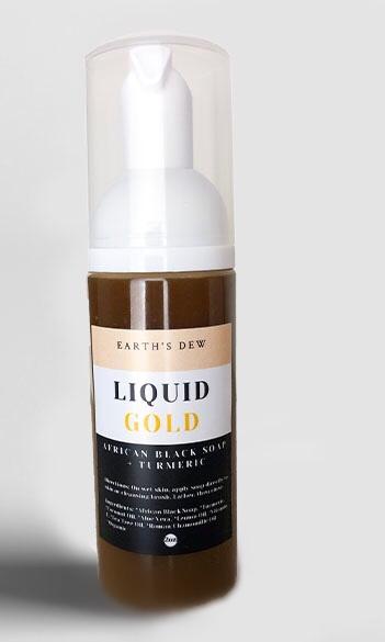 Earth's Dew CBD Liquid Gold (African Black Soap + Turmeric)