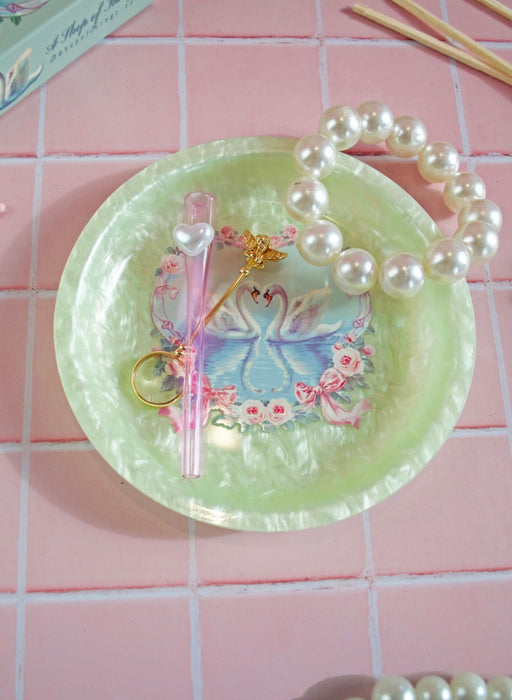 BURNING LOVE Swan Acrylic Tray