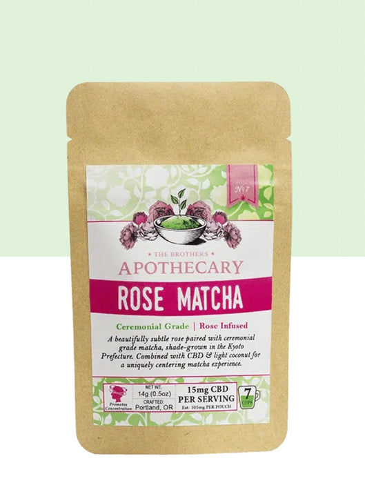 The Brothers Apothecary Rose Matcha | CBD Matcha Tea