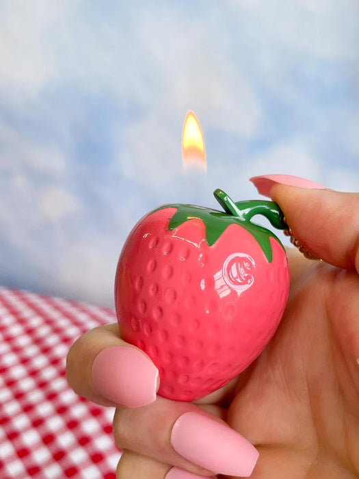 Happy Buds Signature Strawberry Keychain Lighter PINK