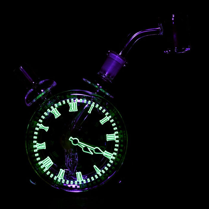 420 O'Clock Glow In the Dark Mini Rig | 4" | 10mm F