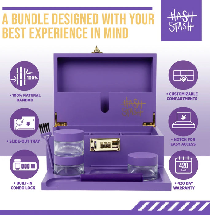 HASHSTASH The OG Stash Box - PURPLE