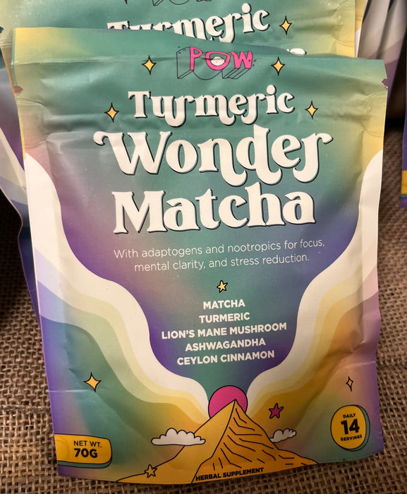 POW Turmeric Wonder Matcha 25 servings (UNSWEETENED) 125g
